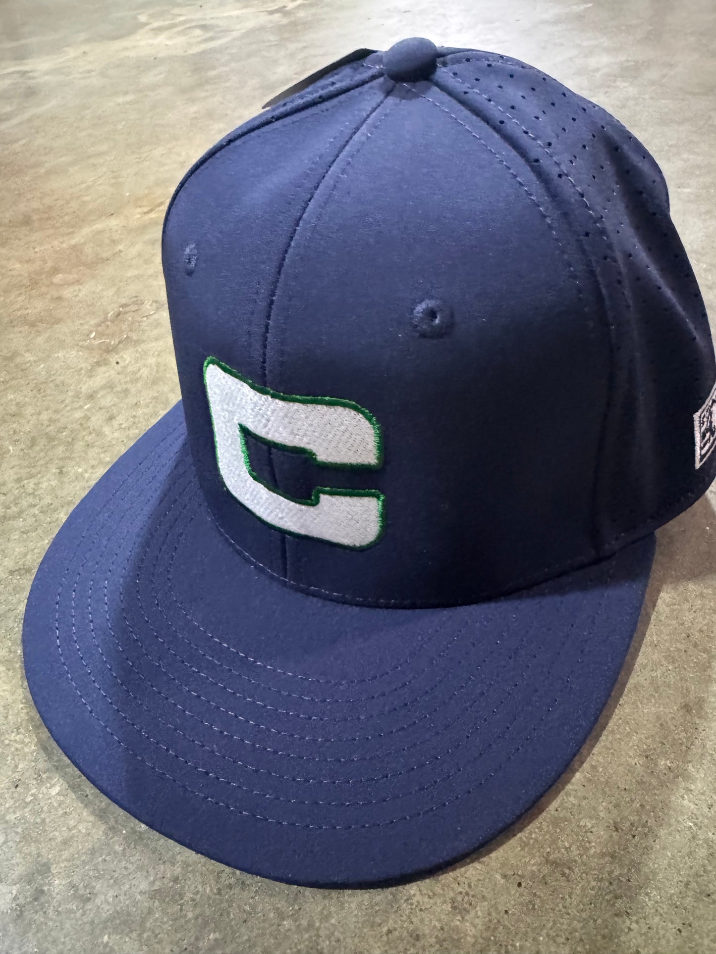 GB998 Perforated GameChanger Hat – Grizzlies “C” Logo (Navy)