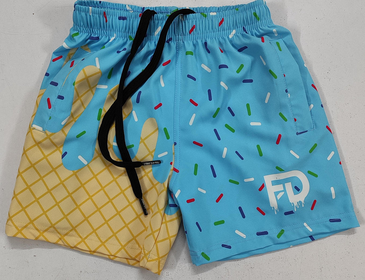 Melt Mode: Blueberry Bomb Full-Dye Shorts