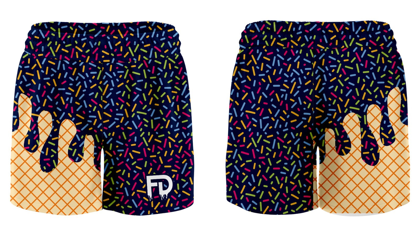 Melt Mode: Sprinkle Overload Full-Dye Shorts