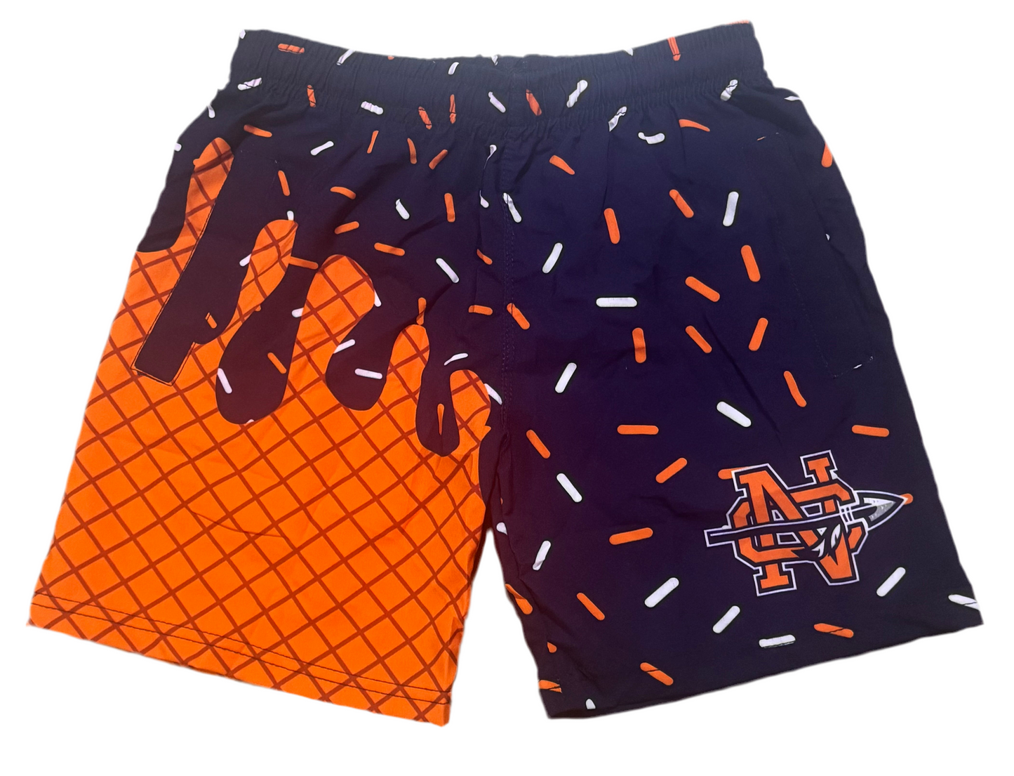 CYFA-  NC Warriors Sublimated Drip Shorts