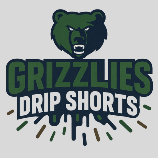 CYFA-Grizzlies Sublimated Drip Shorts