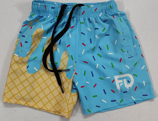 Melt Mode: Blueberry Bomb Full-Dye Shorts