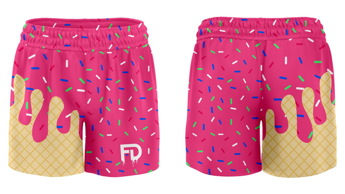 Melt Mode: Strawberry Full-Dye Shorts